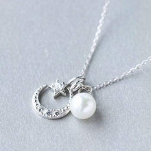 Load image into Gallery viewer, Under the moon & stars necklace