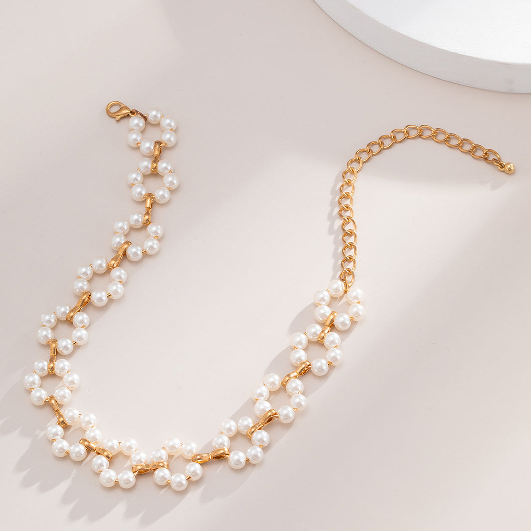 Pearl Choker & Bracelet BUNDLE